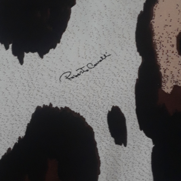 NWT Roberto Cavalli Brown Multi Shirt Size M - Picture 8 of 9